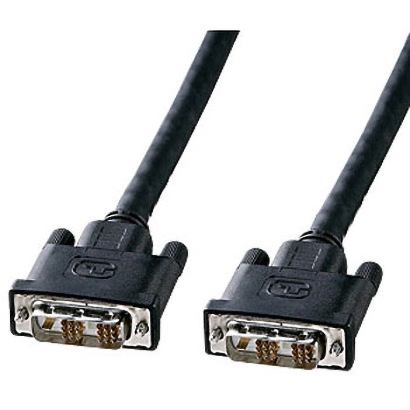 KC-DVI-150G DVIシングルリンクケーブル サンワサプライ オス - オス ブラック色 15m ケーブル外径9.8mm  KC-DVI-150G