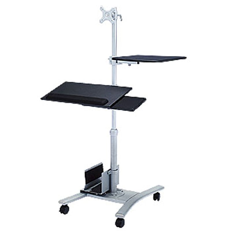 CR-LAST3 キーボード台、CPUスタンド付き液晶モニタスタンド 1個