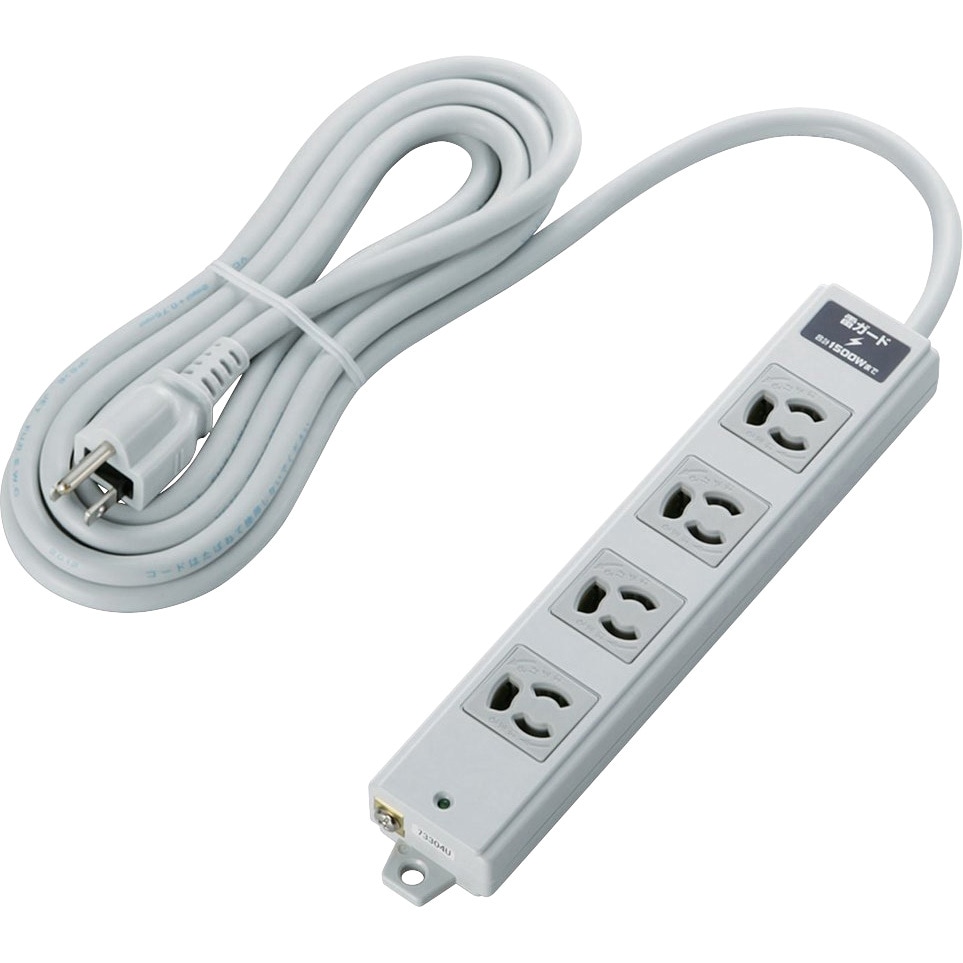 T-WRMK3430LG/RS 電源タップ 延長コード 4個口 3P マグネット 固定用