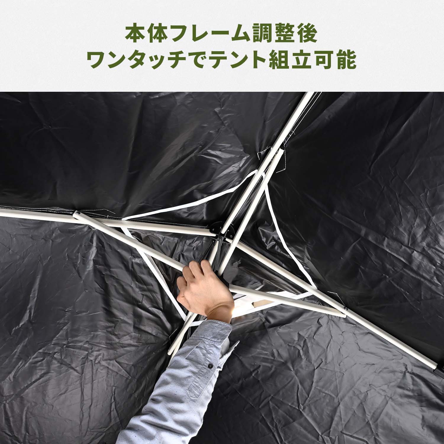IDCS-180(WH)+SSA-Y25-2×2 熱中対策シェルター 屋外用 1セット YAMAZEN
