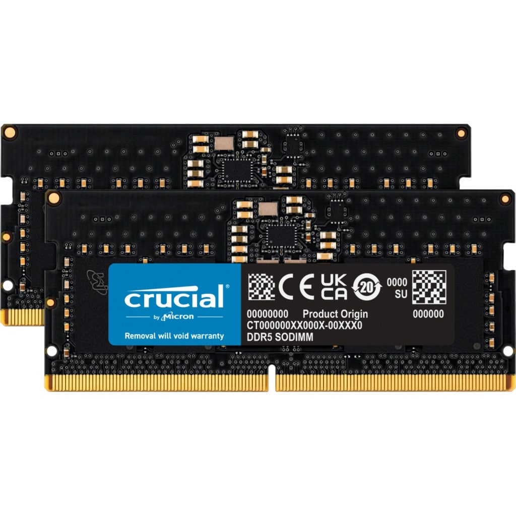 CT2K8G48C40S5 ノートPC用増設メモリ 16GB(8GBx2枚)DDR5 4800MT/s(PC5-38400)CL40 SODIMM  262pin 1個 Crucial(クルーシャル) 【通販モノタロウ】