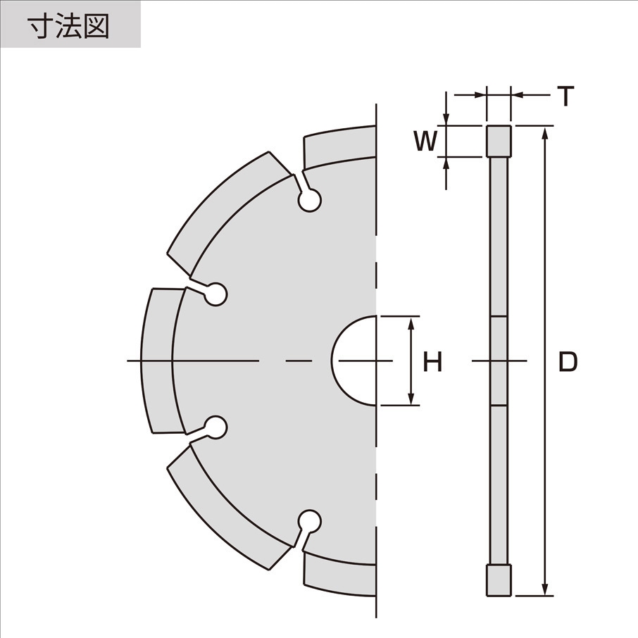 SS105 ダイヤモンドホイール コンクリート全般用 LOBSTER(ロブスター