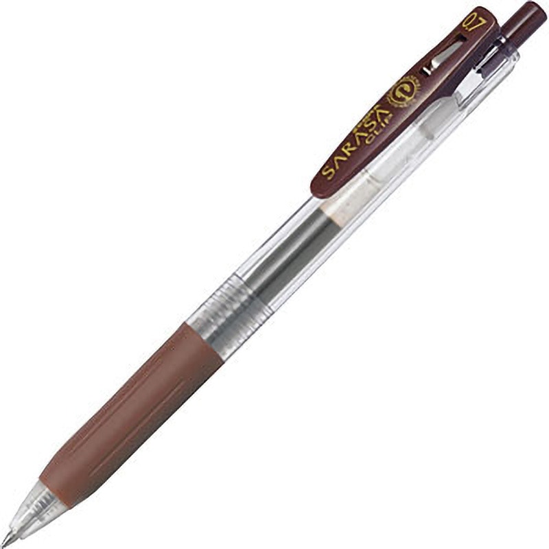 JJB15-E サラサクリップ 0.7 ゼブラ 水性顔料 ノック式 入数1本 茶
