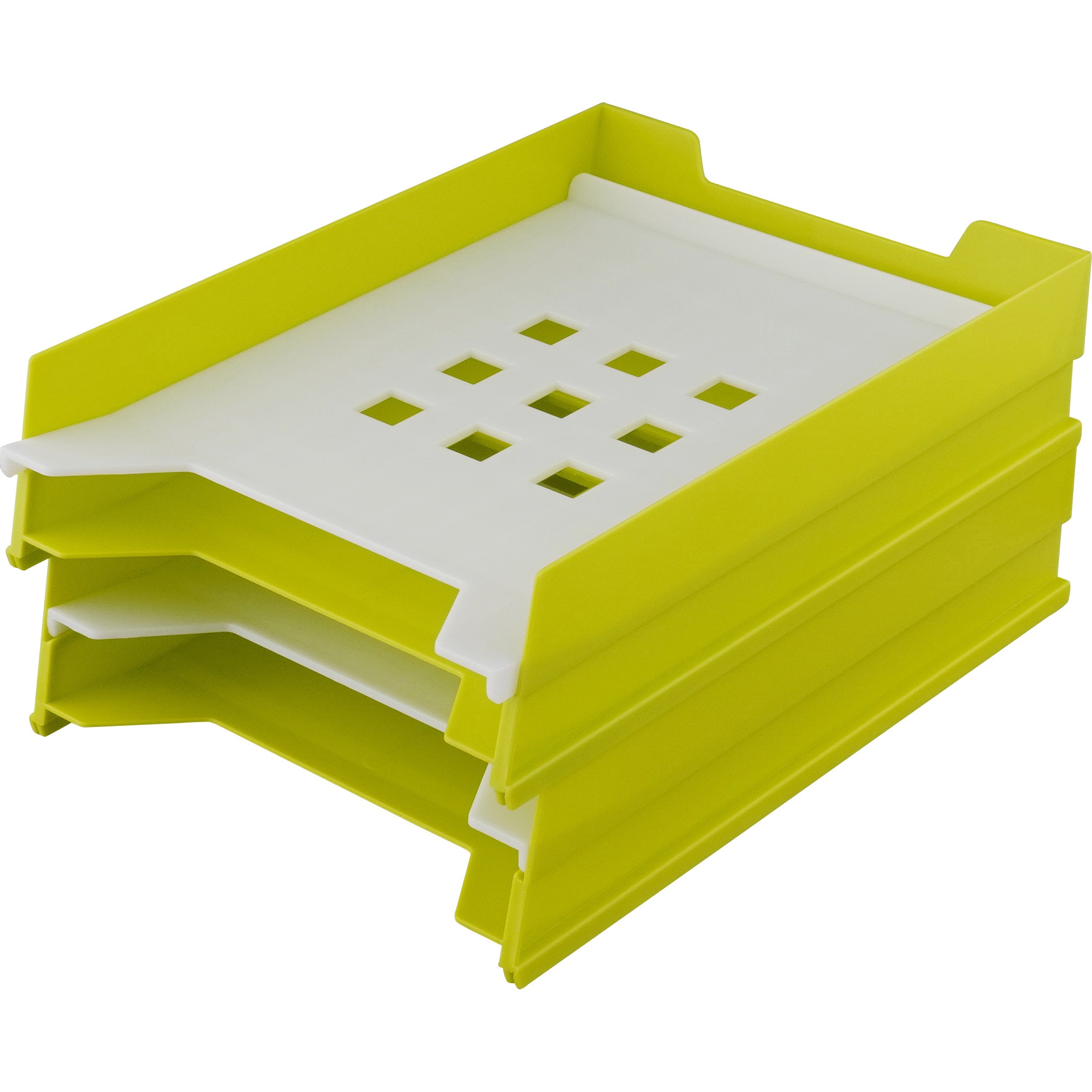 A-7300-6 マルチレタートレー リヒトラブ 黄緑色 サイズA4 1組 A-7300