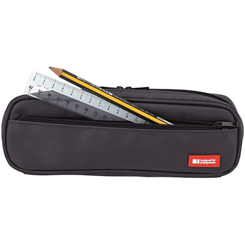 A-7552-24 ペンケース[2ウェイタイプ] リヒトラブ 黒色 ファスナー A