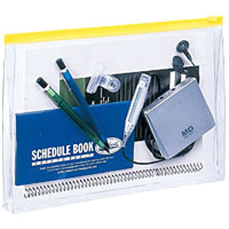 リヒトラブ クリヤーケース(マチ付)B4ヨコ 赤 F-75SM 1セット(25枚