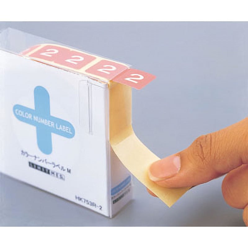 まとめ売り リヒトラブ カラーナンバーラベルMロールタイプ 「1」 HK753R-1 1箱（300片） ×10セット 生活用品 インテリア 雑貨 文具 [▲][TP] HK753R カラーナンバーラベル M(ロールタイプ) リヒトラブ 単番号