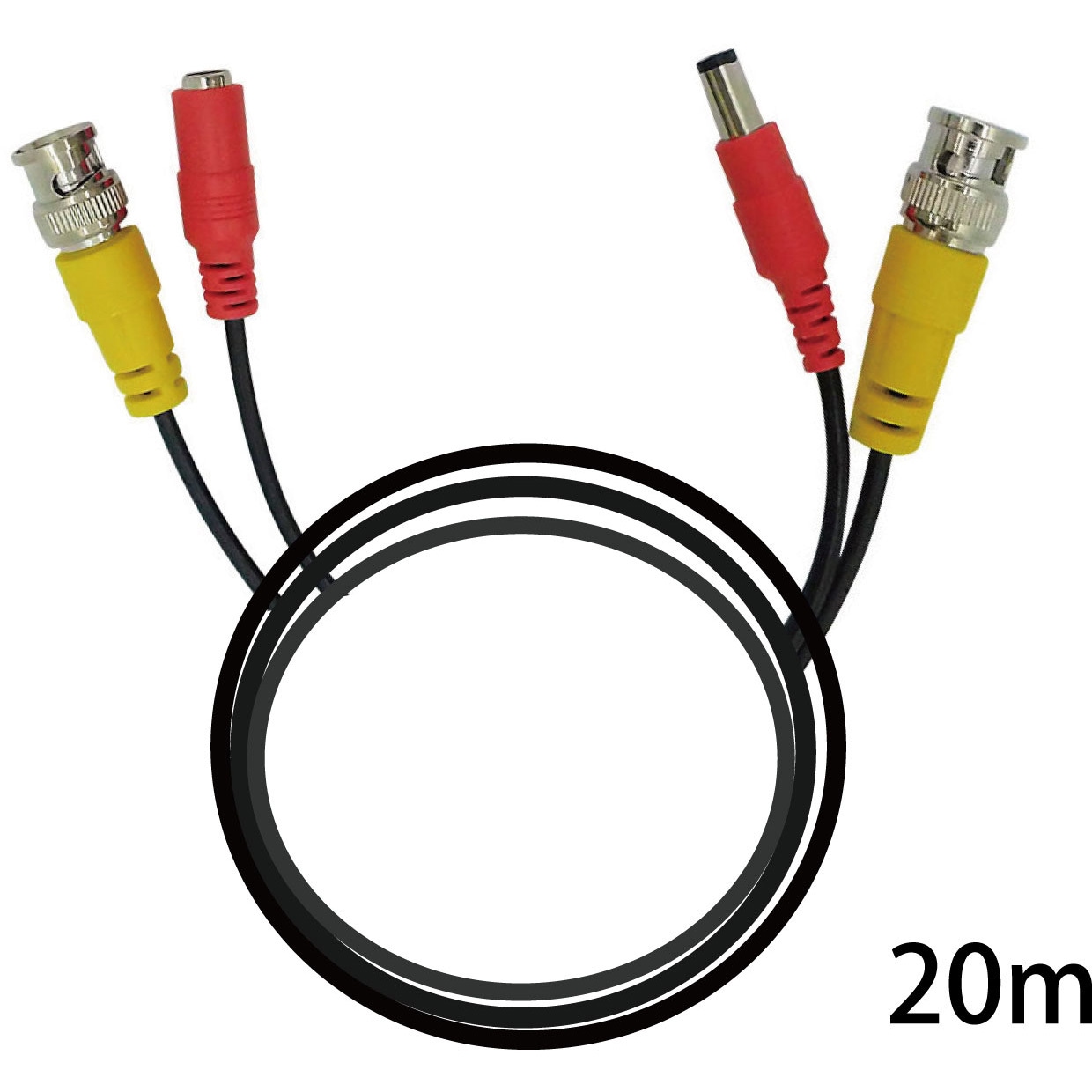 SEC-CBL-20 BNC端子対応型電源・映像一体ケーブル ブロードウォッチ 長