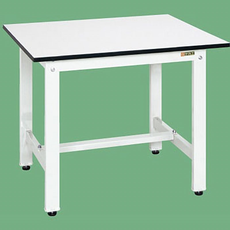 KK-39LW 軽量作業台 抗菌パールホワイト(KK/350kg/ポリエステル天板/H740) サカエ 対応 間口900mm奥行750mm  KK-39LW