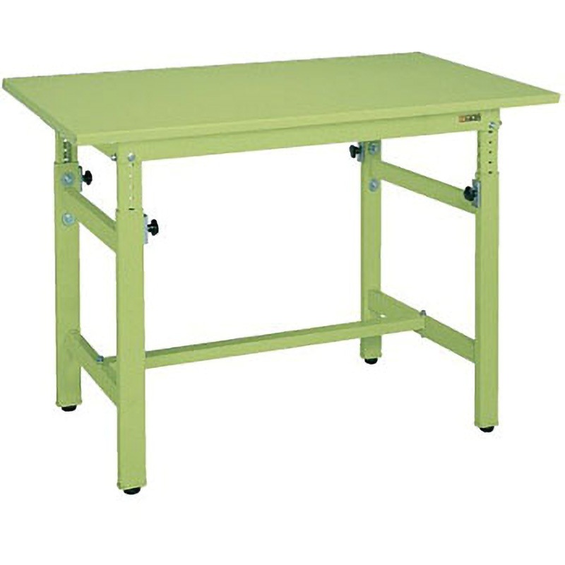 TKK-127SK 軽量高さ調整作業台(TKK/耐荷重300kg/スチール天板/H740～1040) サカエ 対応 間口1200mm奥行750mm