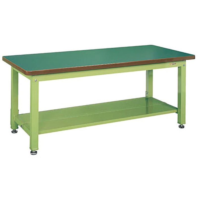 KWF-158T1 重量作業台 KWタイプ(中板2枚付) サカエ 荷重2000kg サカエ