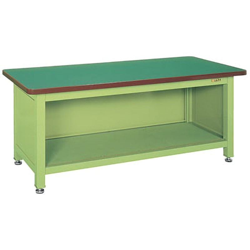 WF-18P 超重量作業台 Wタイプ サカエ 荷重3000kg サカエグリーン アジャスター防振ネジ径M16×P2.0 サカエリューム製天板 グリーン