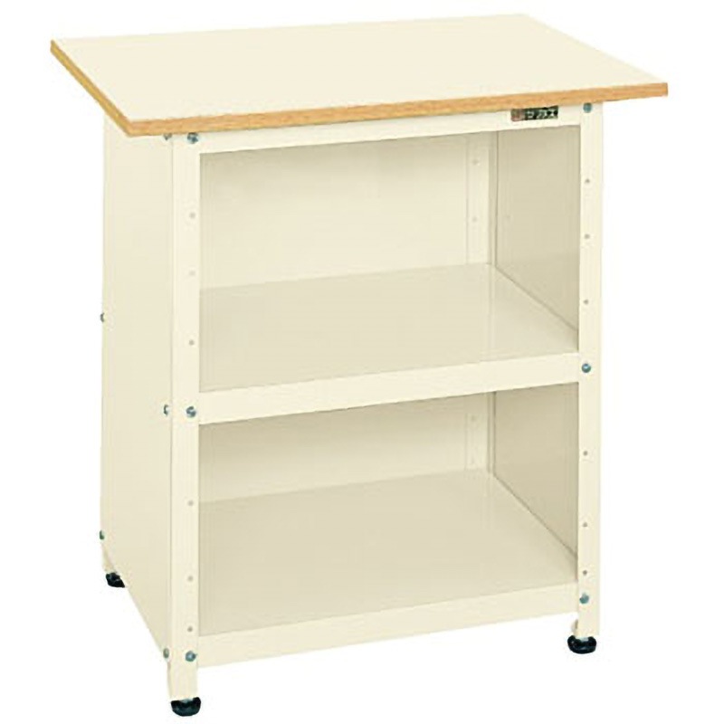 PHN-075PPEI 軽量一人用作業台(耐荷重150kg/固定タイプ) サカエ ポリエステル製天板 アイボリー 対応 間口750mm奥行500mm高さ785mm  PHN-075PPEI 30,537円