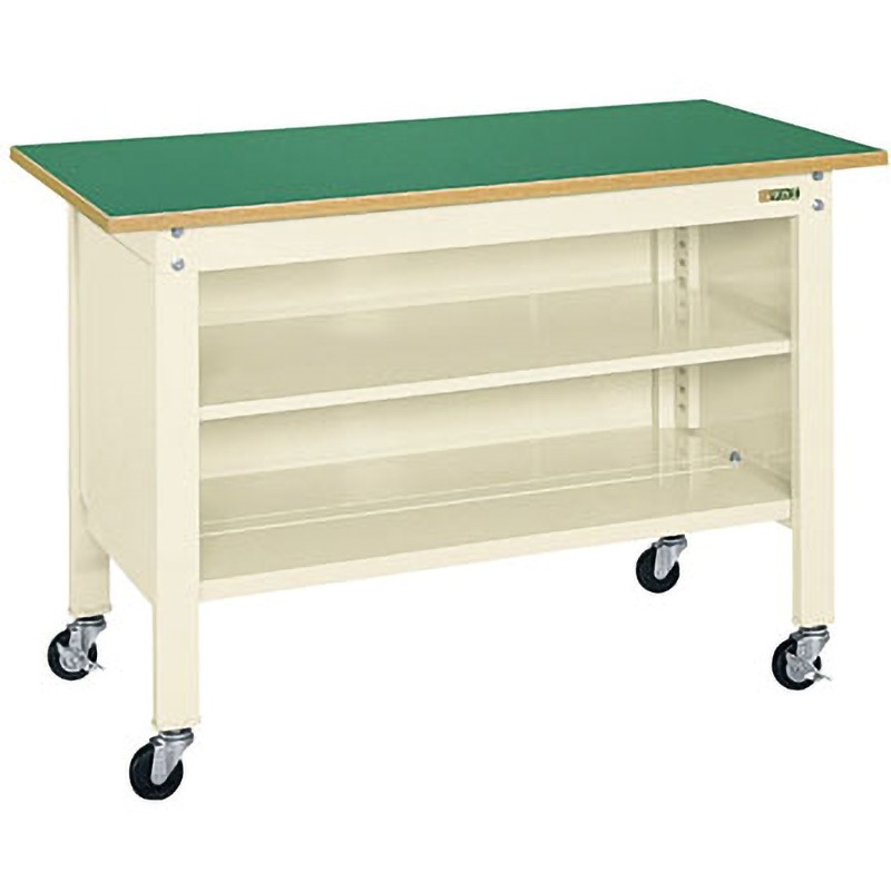 CPB-096TI 一人用作業台(CPBタイプ/耐荷重150kg/サカエリューム天板/H810/キャスター付) サカエ 移動式 間口900mm奥行600mm
