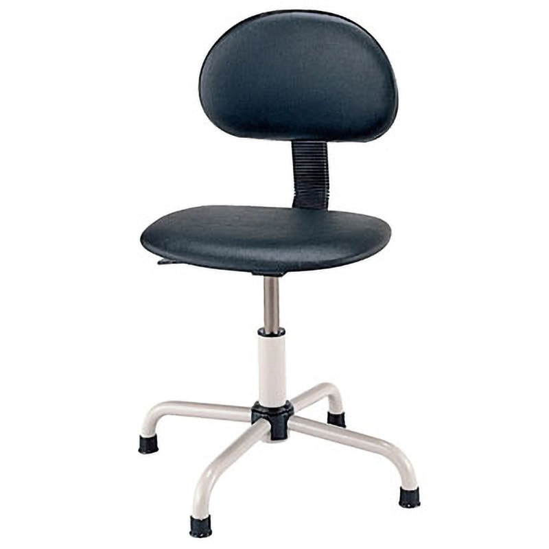 C4P-BKN ワークチェアー サカエ ブラック色 キャスターなし 質量10kg   C4P-BKN