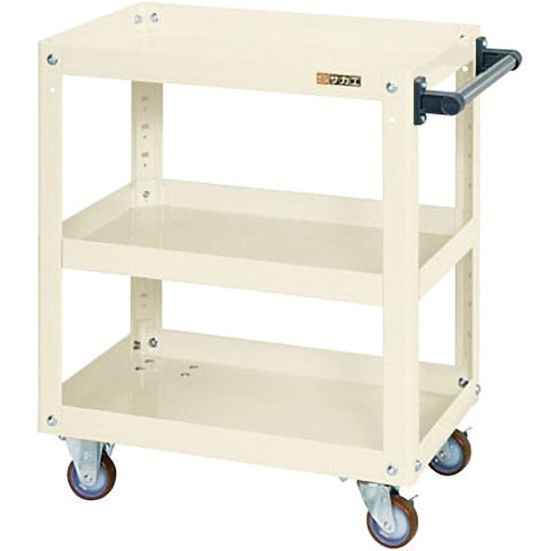 EMR-157I スーパーワゴン(EMRタイプ/W600×D400/ゴム車) サカエ アイボリー