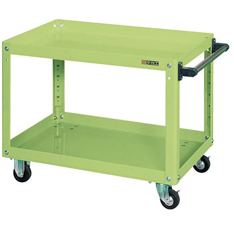 サカエ スーパーワゴン　EKR-1CP サカエ スーパーワゴン両側面パンチングパネル付 グリーン EKR-1CP