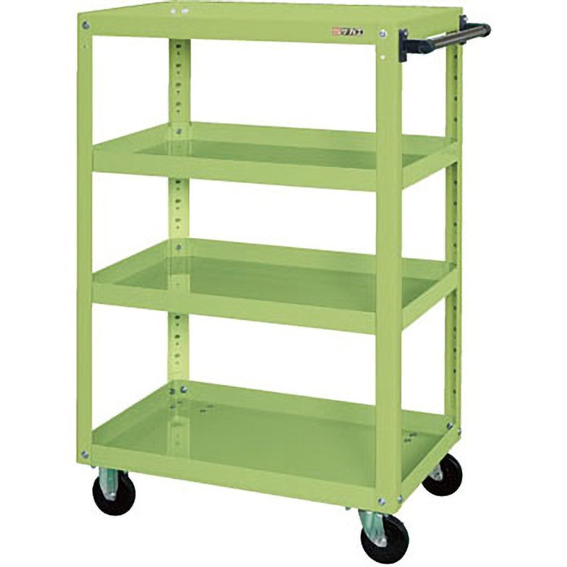 EKR-200LNU スーパーワゴン(EKRタイプ/W750×D500/ナイロンウレタン車) サカエ グリーン   EKR-200LNU