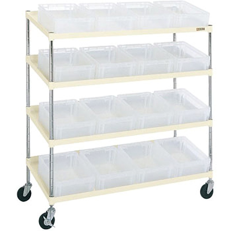 PJR-04DI ボックスワゴン サカエ 均等耐荷重200kg 間口1200mm高さ