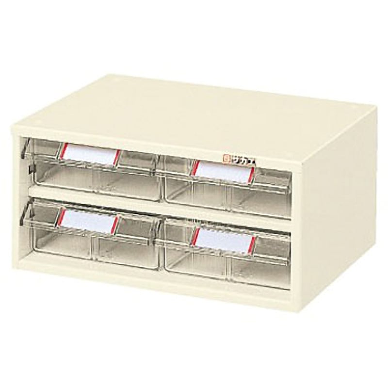 L5-4 ピックケース サカエ ベージュ色 引出し数4 外寸法300×223×140mm  L5-4