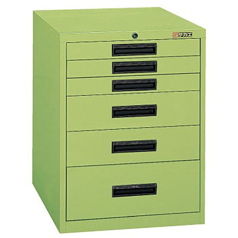 SVE-601 軽量キャビネット SVE型 サカエ グリーン 外寸法500×550×650mm