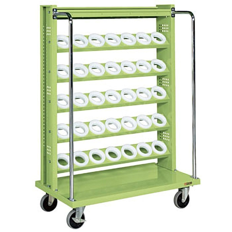 HSK-26RBKT ツーリングワゴン(HSKタイプ) サカエ グリーン 自在×4キャスター ナイロンウレタン 間口1030mm高さ1480mm  HSK-26RBKT