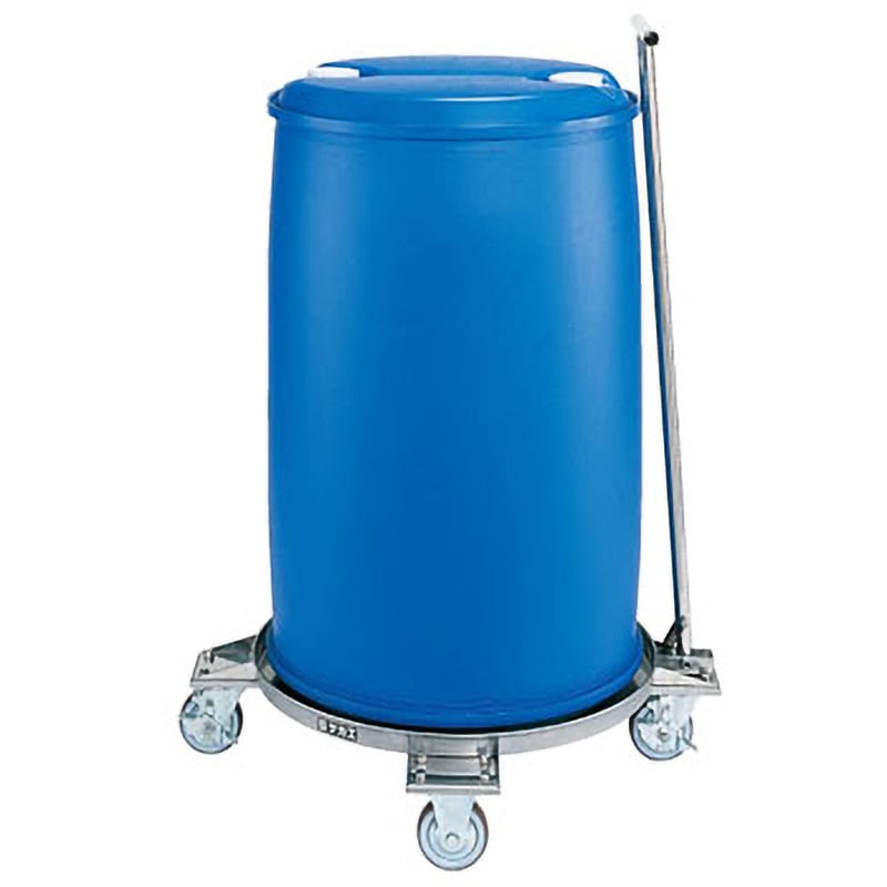 SDR-61T ステンレス 円形ドラム台車 サカエ 荷重300kg   SDR-61T