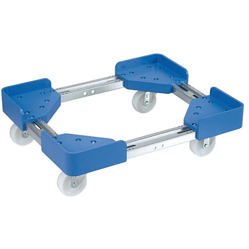 SC-5030NB 伸縮式樹脂台車 サカエ 75Φナイロン車(4輪自在) SC-5030NB