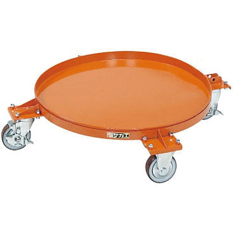 DR-4M 円形ドラム台車 サカエ 適合200L用 荷重250kg   DR-4M