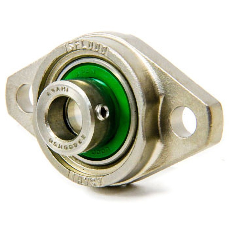 MUSFL000 ひしフランジ形 偏心輪方式 ステンレスシルバー エコシリーズ 1個 旭精工 【通販モノタロウ】