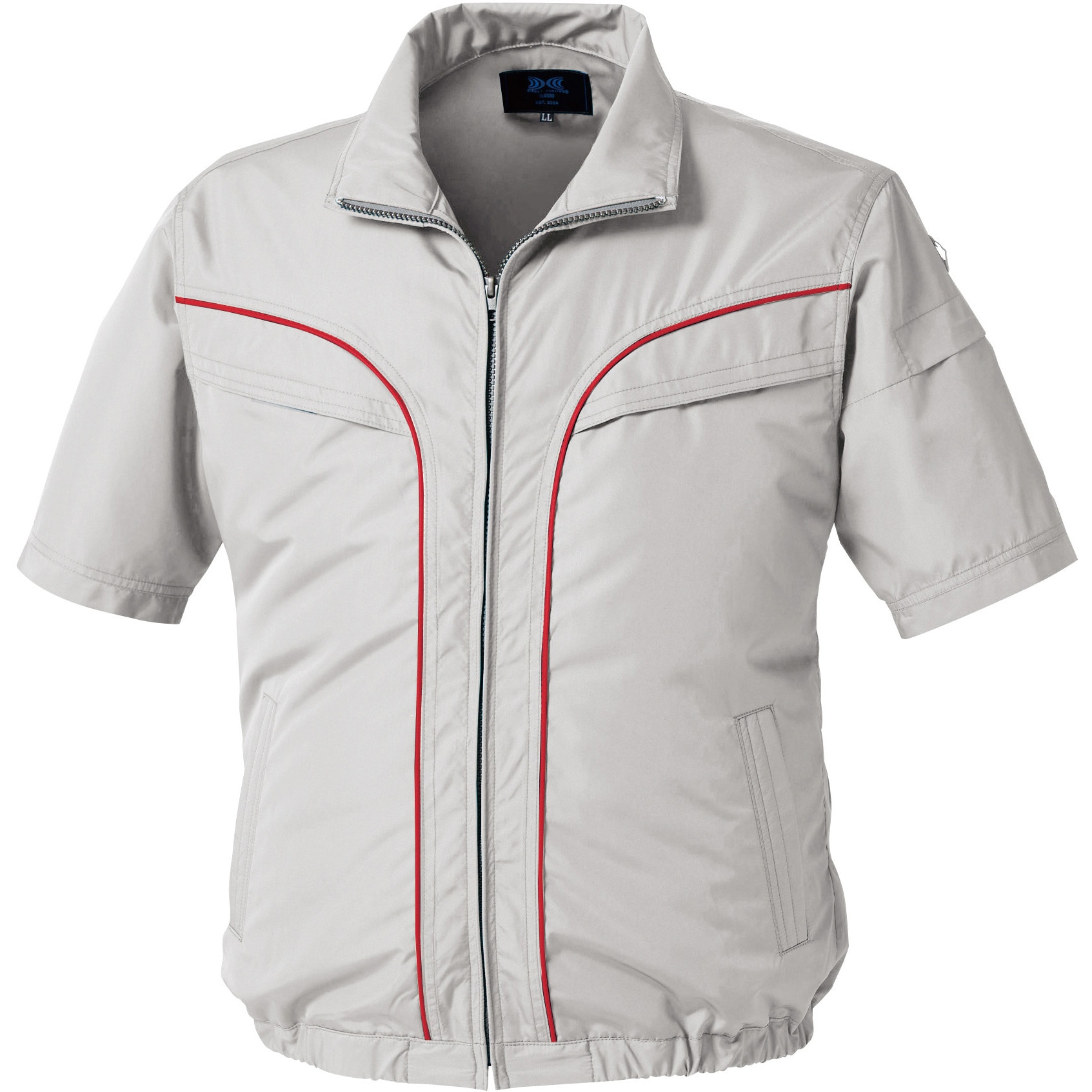 KU92220K30S4 空調服(R) 半袖ブルゾン (服のみ) 空調服 シルバー色 サイズLL  KU92220K30S4