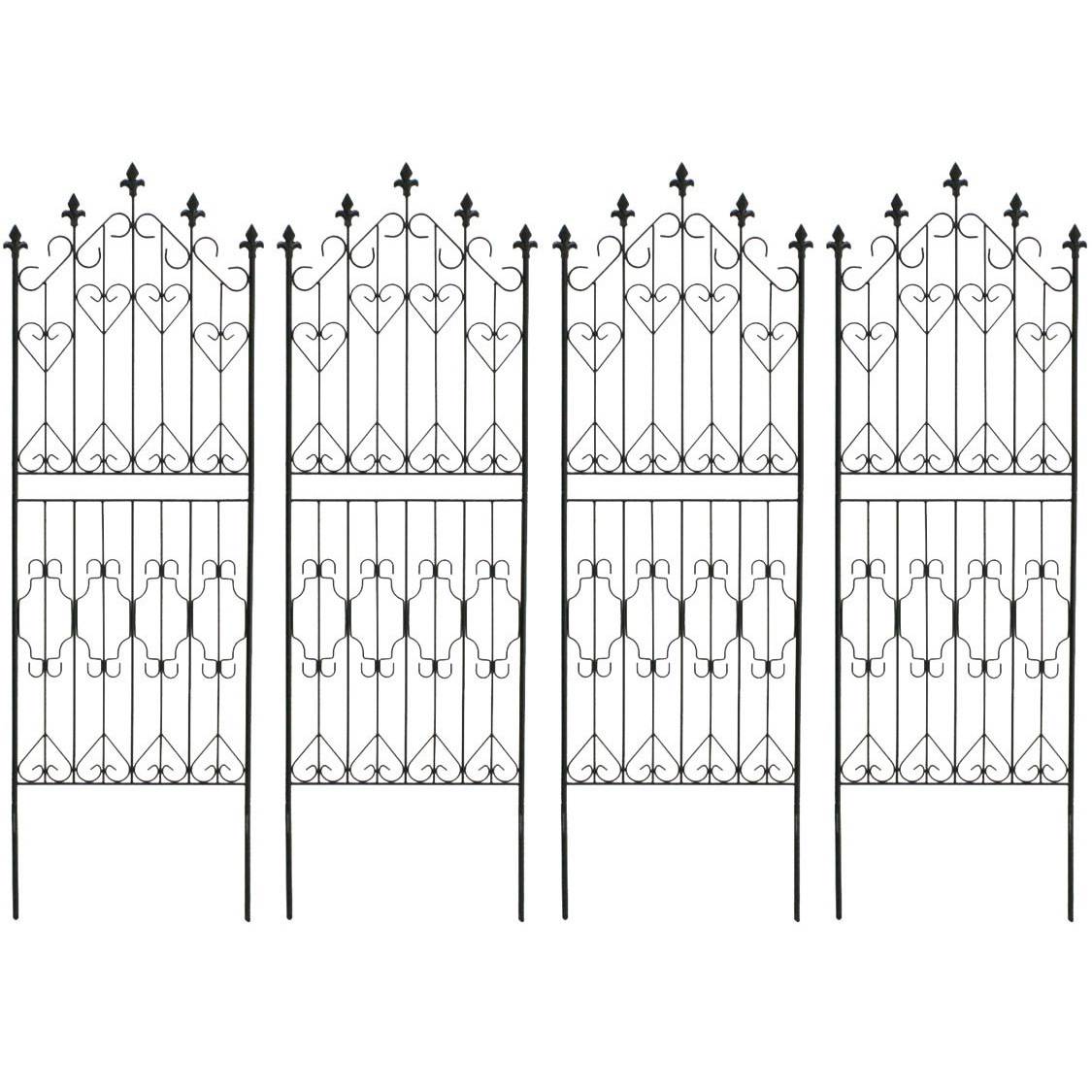 DF009L-4P アイアンフェンス150 ロータイプ 住まいスタイル 1個(4枚) DF009L-4P
