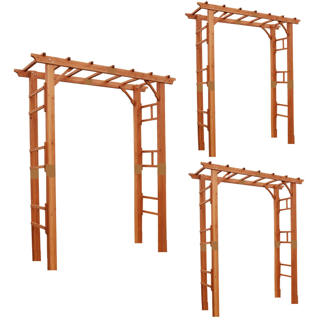 FLPG-R1900-3P 天然木製フレックスパーゴラアーチ190 住まいスタイル 1セット(3台) FLPG-R1900-3P 53,988円