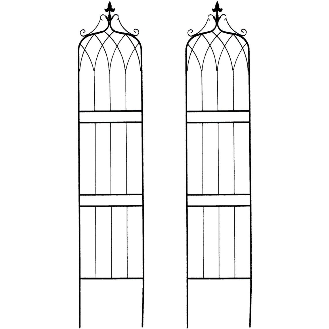 IF-DR029-2P アイアンフェンス200 ハイタイプ drape(ドレープ) 住まいスタイル 1セット(2枚) IF-DR029-2P