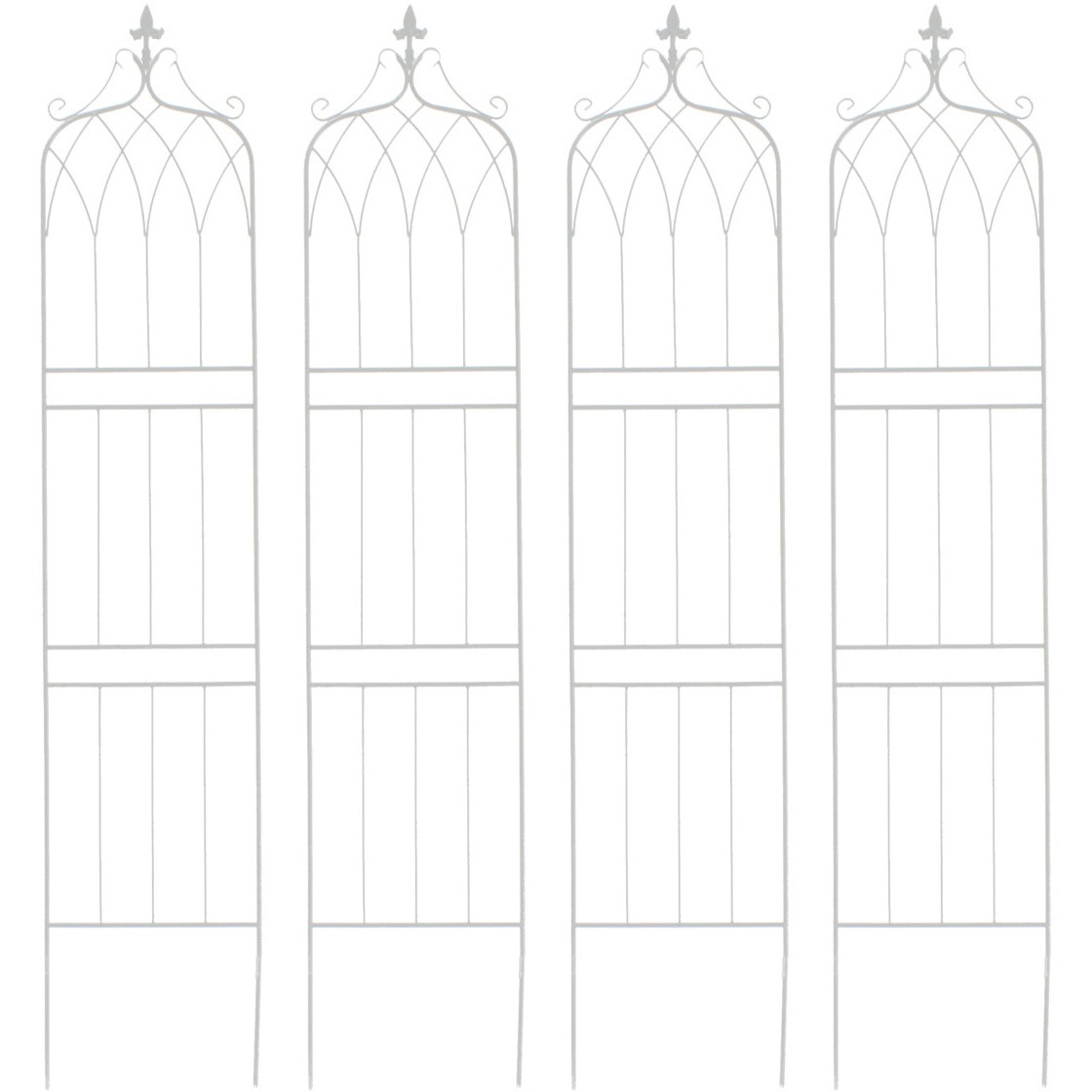IF-DR029-4P アイアンフェンス200 ハイタイプ drape(ドレープ) 住まいスタイル 1セット(4枚) IF-DR029-4P