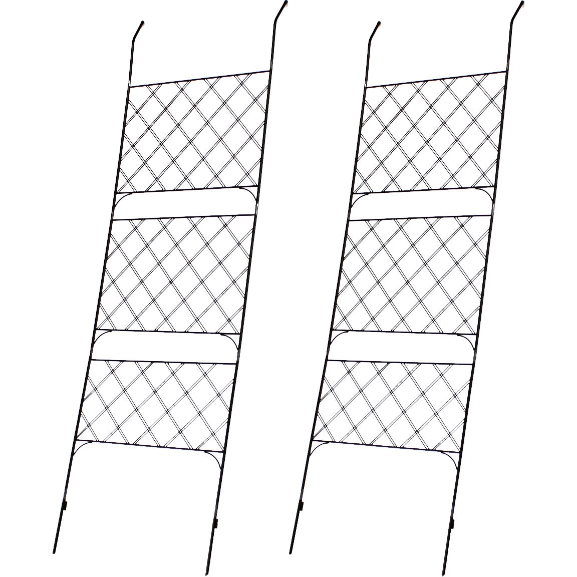 IFGC011-2P-BLK アイアン製グリーンカーテン アーガイル 住まいスタイル 1枚(2枚) IFGC011-2P-BLK