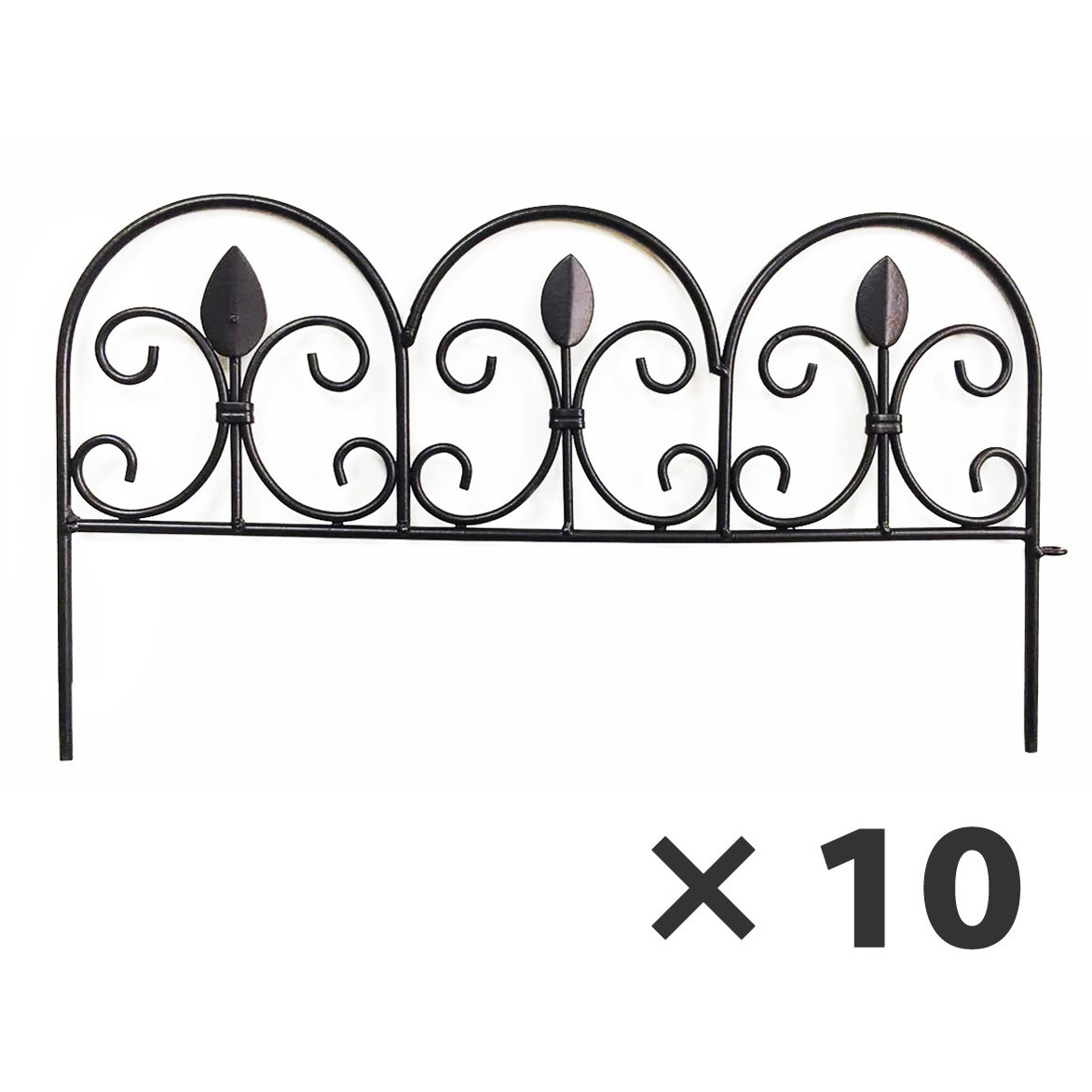 IPN-7238TG-10P アイアンミニフェンス(リーフ) 住まいスタイル 1セット(10枚) IPN-7238TG-10P