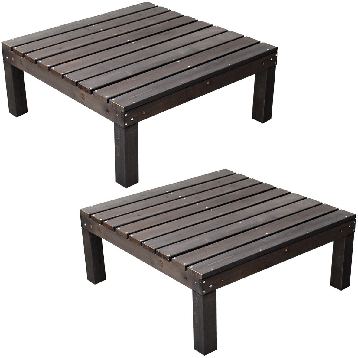 SDKIT9090-2P-DBR ユニットウッドデッキ harmonie(アルモニー) 1台(2個) 住まいスタイル 【通販モノタロウ】