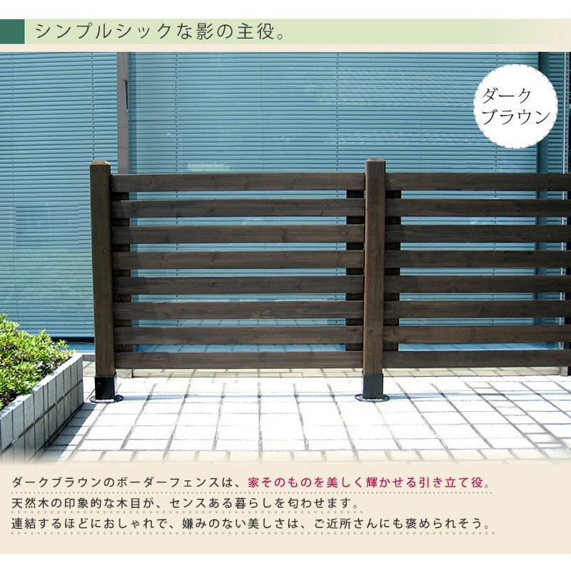 SFBF1000-4HB ボーダーフェンス スプレッド 平地4連結セット 1セット 住まいスタイル 【通販モノタロウ】