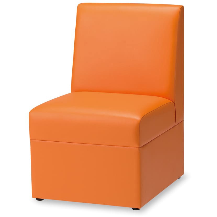 S3508-10VK ベンチソファ メロー ADAL(アダル) 張地オレンジ ico-24 幅600mm奥行600mm高さ800mm  S3508-10VK