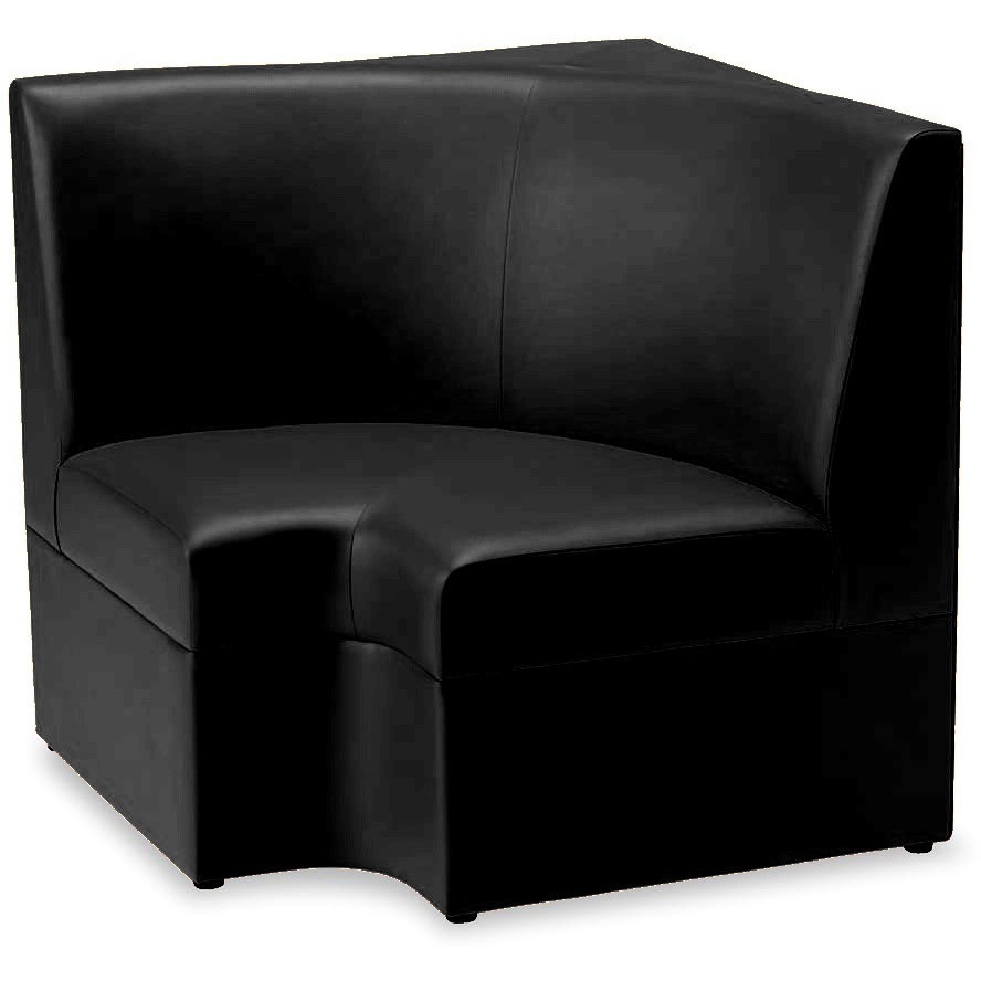 S3508-40VK ベンチソファ メロー ADAL(アダル) 張地ブラックico-34 幅800mm奥行800mm高さ800mm  S3508-40VK