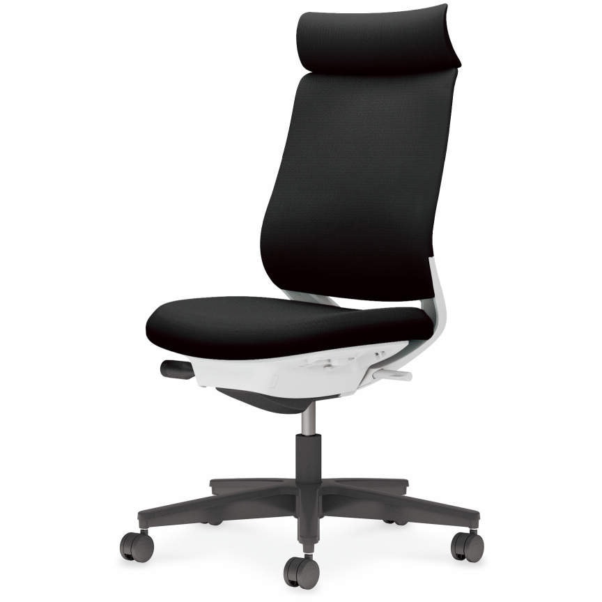 C04-B300CU-E1B6B61 オフィスチェアー ミトラ2 アディショナルバック(配送・組立サービス付き) コクヨ キャスターあり ヘッドレスト付 肘なし ブラック ホワイトグレー  C04-B300CU-E1B6B61