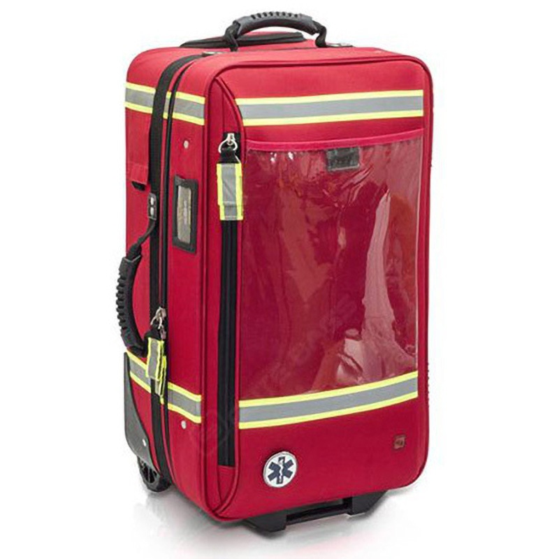 EB02.025 EB呼吸器系用トロリーバッグ エリートバッグ社 ナイロン(水洗可) レッド色