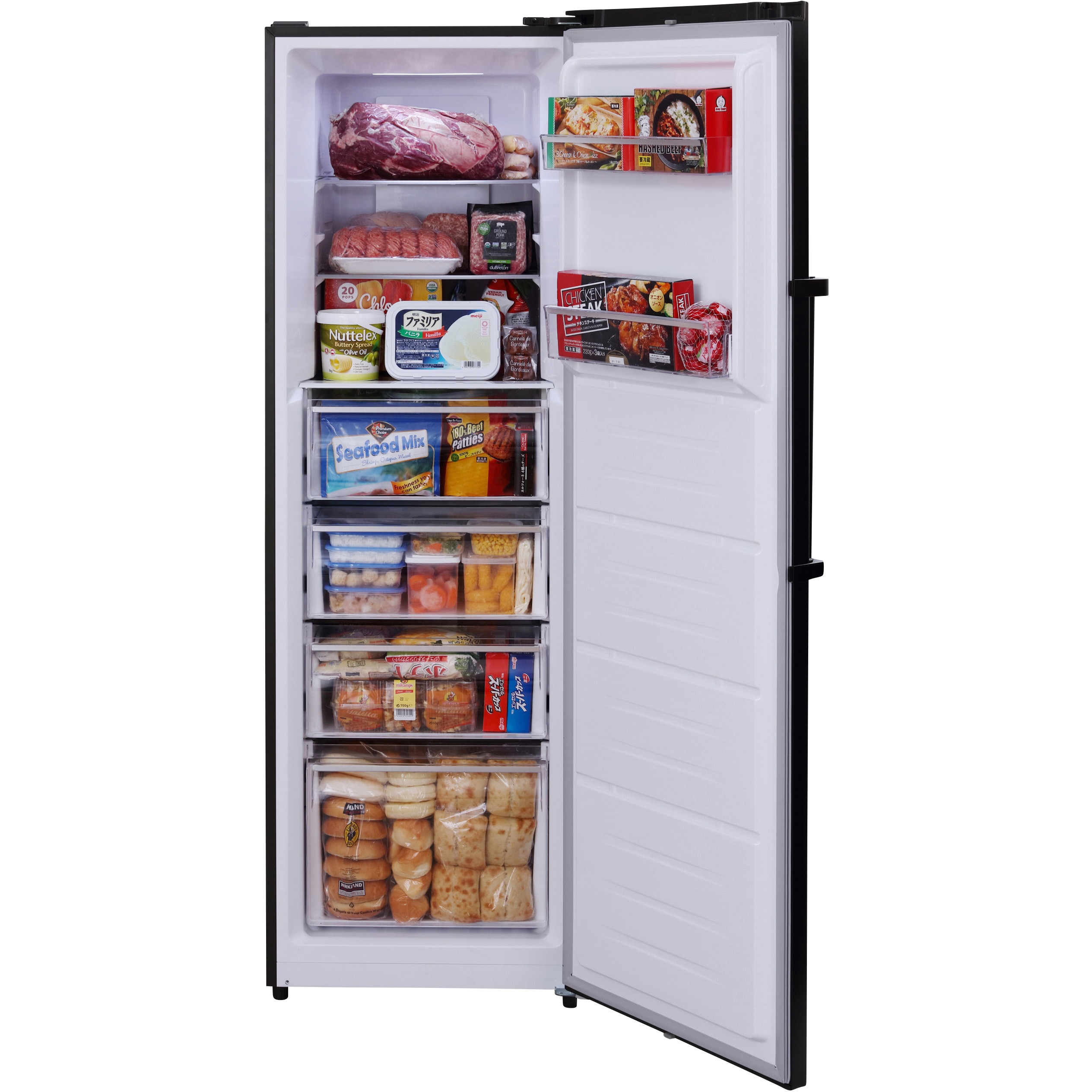 延長保証付！ 大型冷凍庫 274L 冷凍庫 アイリスオーヤマIUSN-27A-B IUSN-27A-B 冷凍庫 274L 1個 アイリスオーヤマ 【通販モノタロウ】