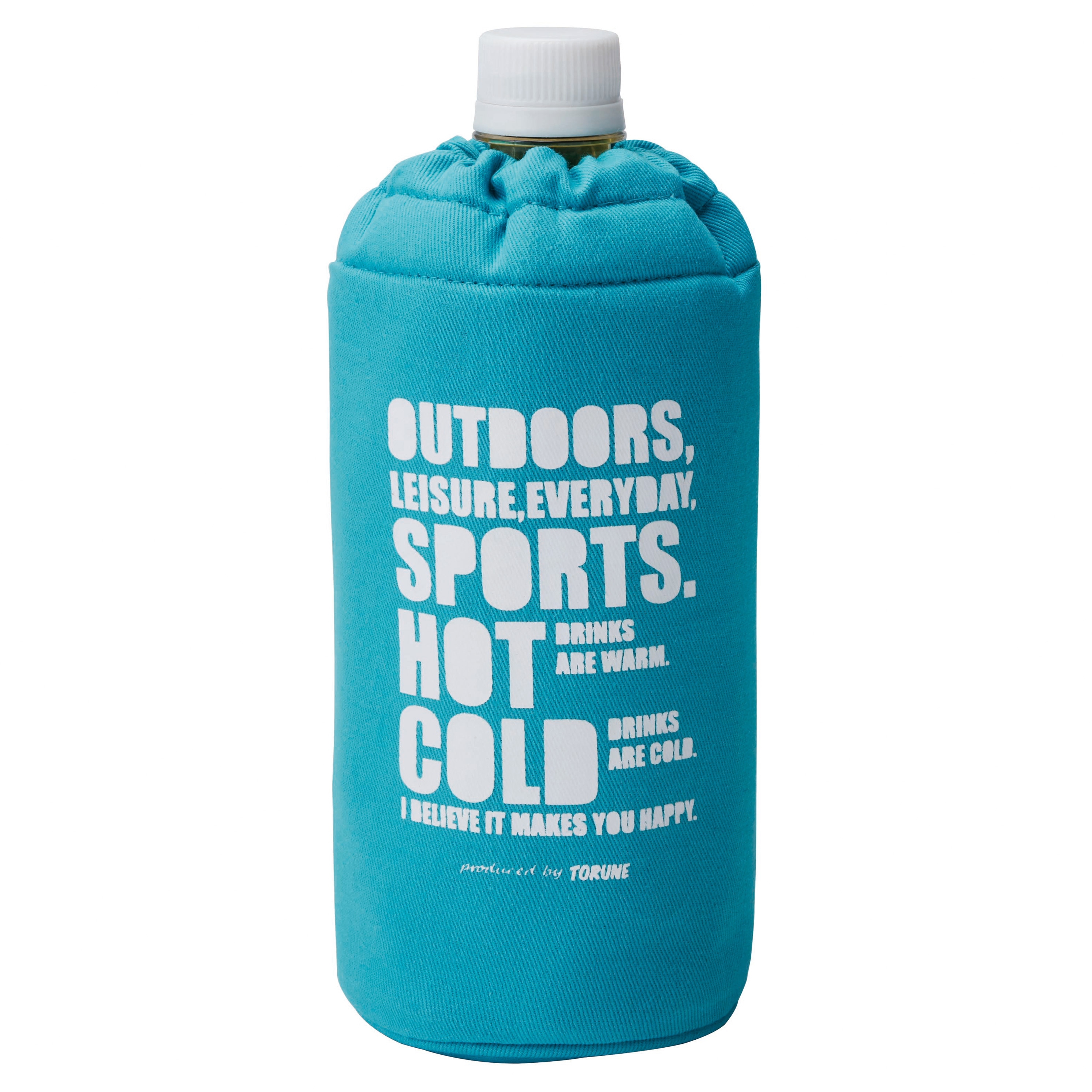 P-3504 ペットボトルカバー500ml用タイポ トルネ ライトブルー色 P