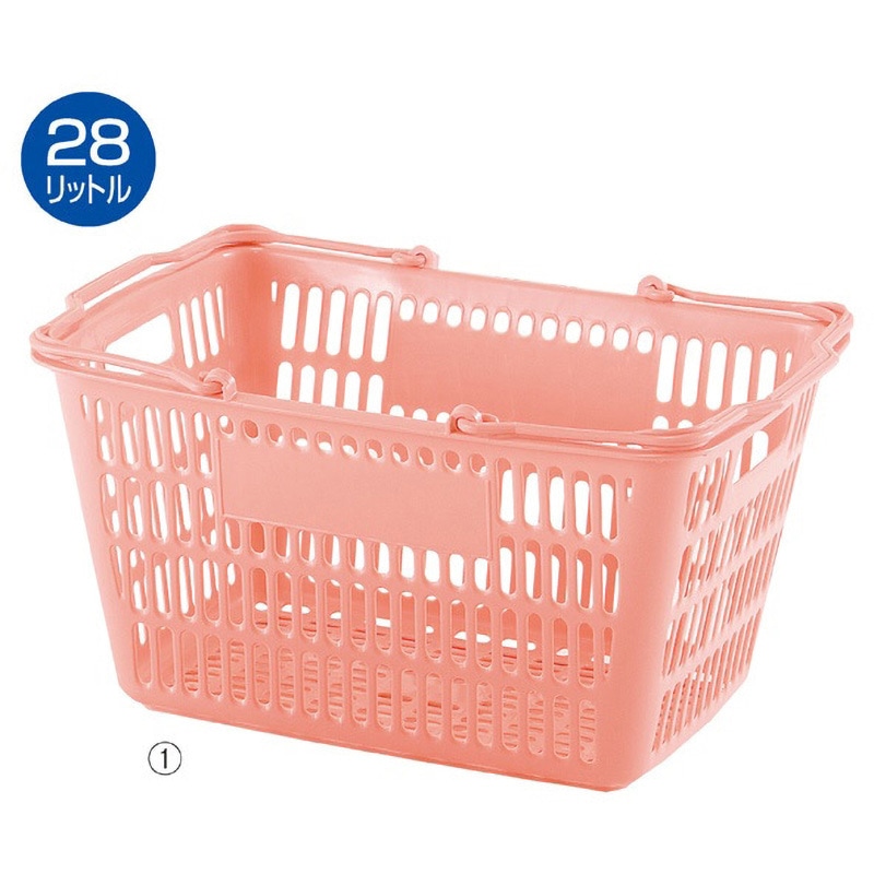 6946-381 買い物カゴ(28リットル) ストア・エキスプレス 1セット(10個