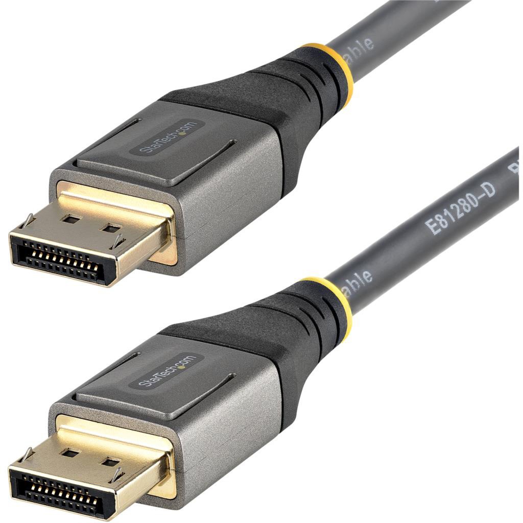 DP14VMM5M DisplayPort 1.4ケーブル/8K60Hz 4K120Hz/VESA認証品/32.4Gbps HBR3/HDR10/32chオーディオ/HDCP 2.2/抜け防止/オス-オス/ブラック/ディスプレイポート/モニターケーブル 1個 StarTech.com 【通販モノタロウ】