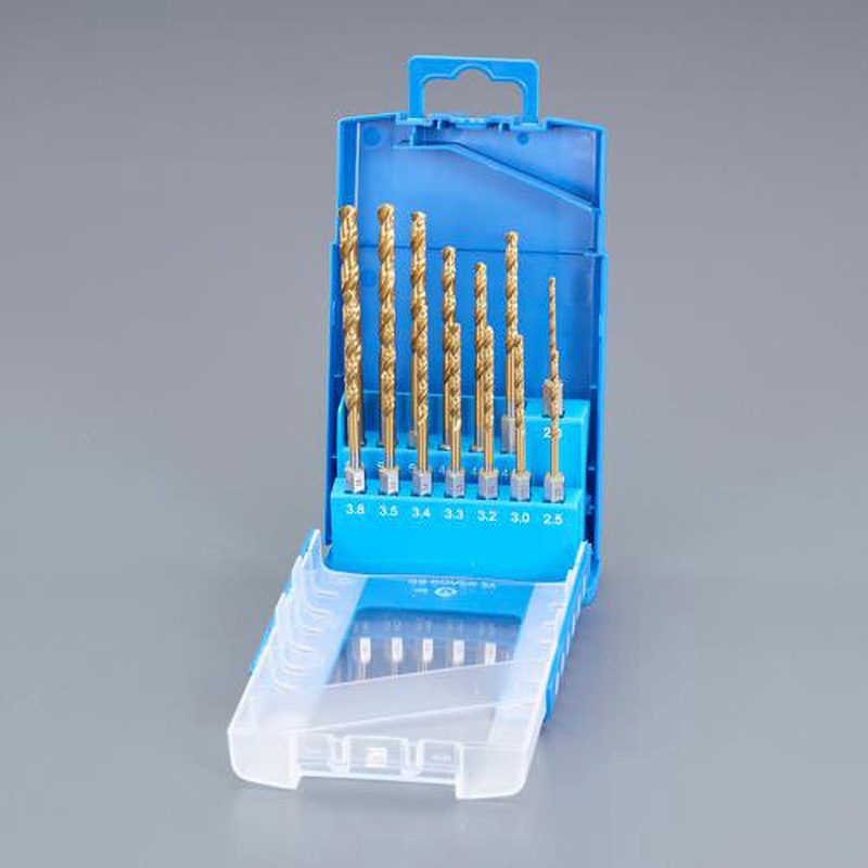 EA824BR-1 ドリル(チタンコート/六角軸) エスコ ドリル径2mm 1セット(14本) EA824BR-1