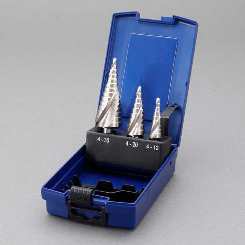 EA825SB-140 ステップドリル(CoーHSS) エスコ 1セット(3本) EA825SB-140