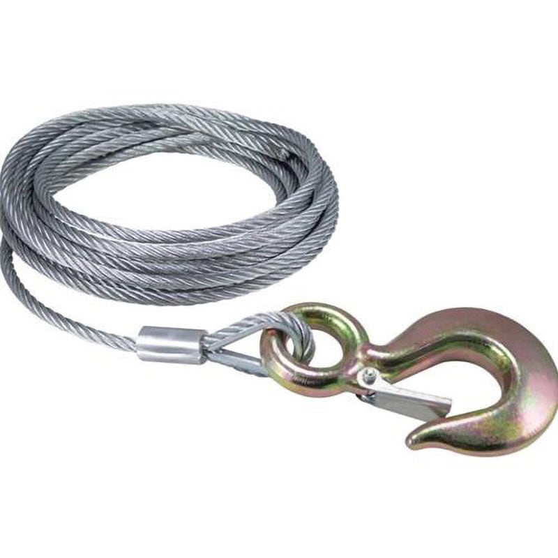 EA840DB-8 ワイヤー(フック付) エスコ 荷重889kg ロープ径7.9mm長さ7.5m  EA840DB-8